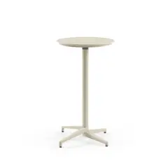 ROCA NEGRA - Mesa Moon Bar 60cm Redonda Plegable Beige