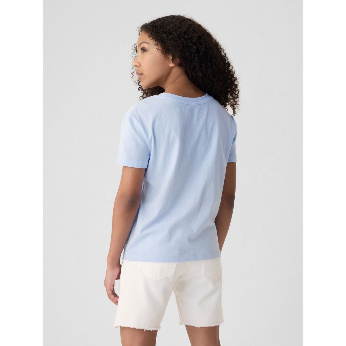 GAP - Polera GAP Graphic Manga Corta Niña Azul