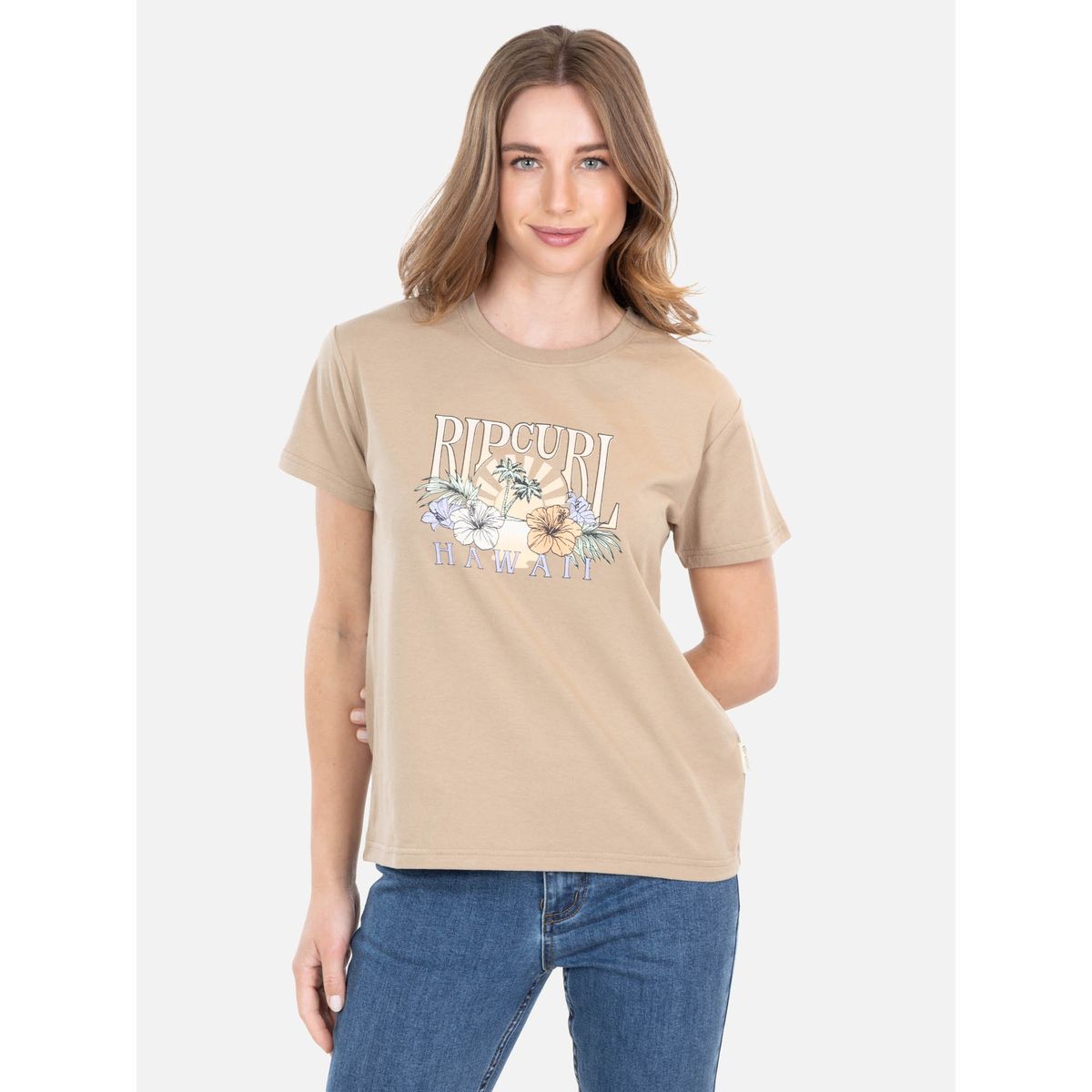 RIP CURL - Polera MC Lía Beige Mujer Rip Curl - Beige