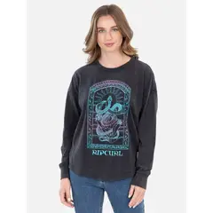 RIP CURL - Polera ML Dila Negro Mujer - Negro