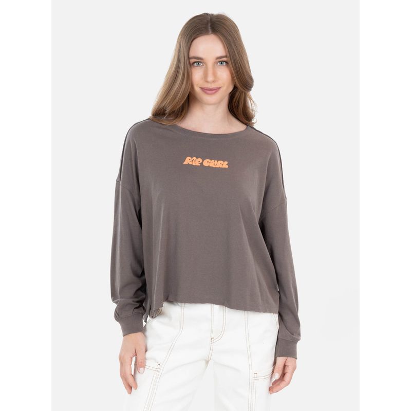 RIP CURL - Polera ML Loá Café Mujer Rip Curl - Café