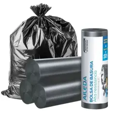 AILEDA - Bolsas de Basura 90x130cm 10+1und Basurero Cocina