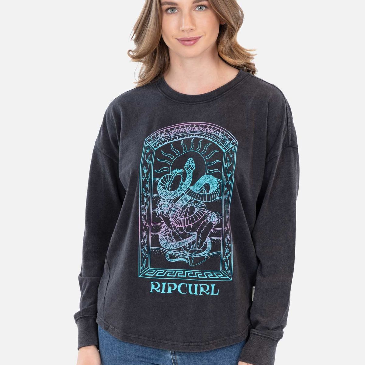 RIP CURL - Polera ML Dila Negro Mujer Rip Curl - Negro