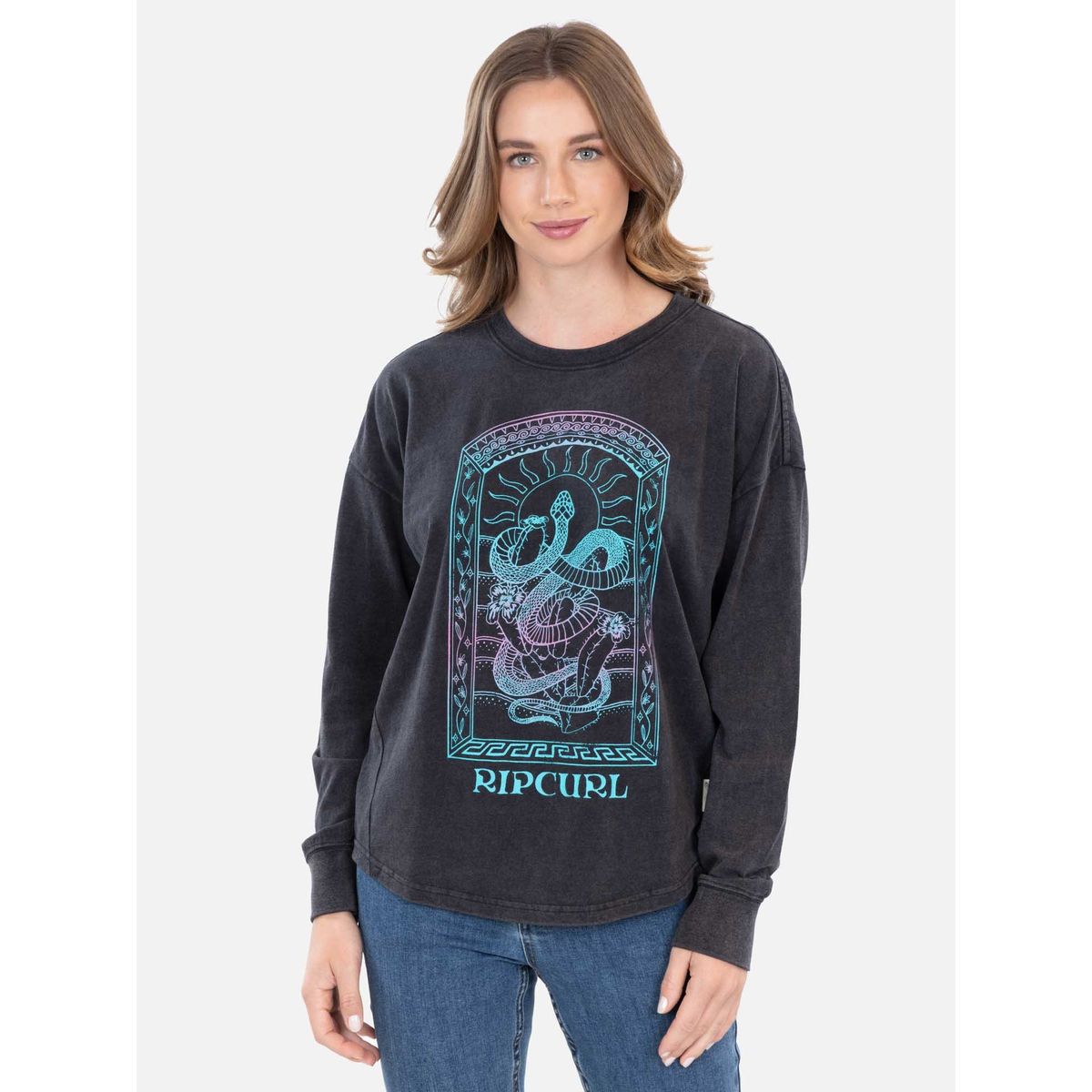 RIP CURL - Polera ML Dila Negro Mujer Rip Curl - Negro