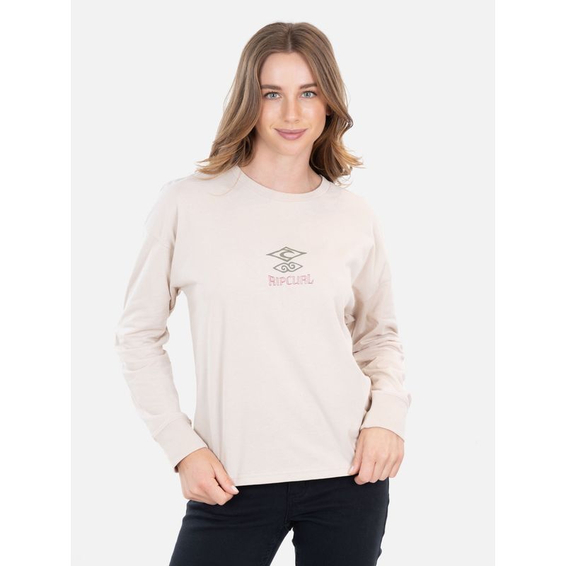RIP CURL - Polera ML Lala Beige Mujer Rip Curl - Beige