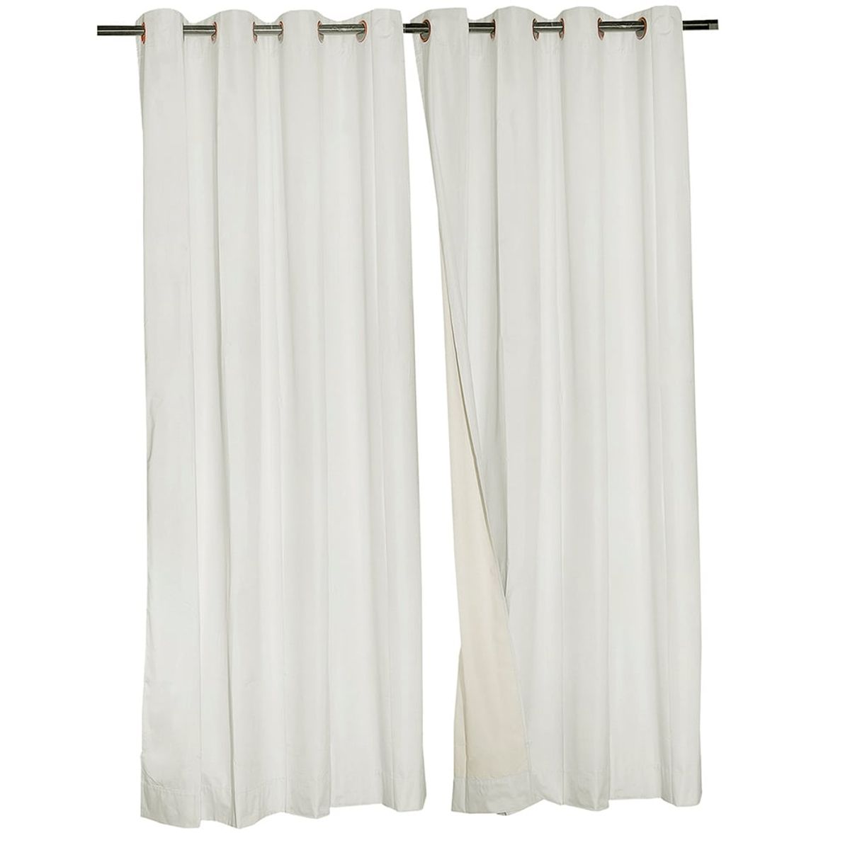 MASEL - Set 2 Cortinas Black Out Classic 1.40 X 2.25 Ivory