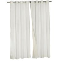 Set 2 Cortinas Black Out Classic 1.40 X 2.25 Ivory