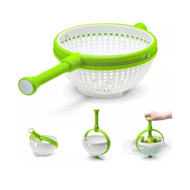 GENERICO - Secador Escurridor Spinner Vegetales Alimentos Cocina_