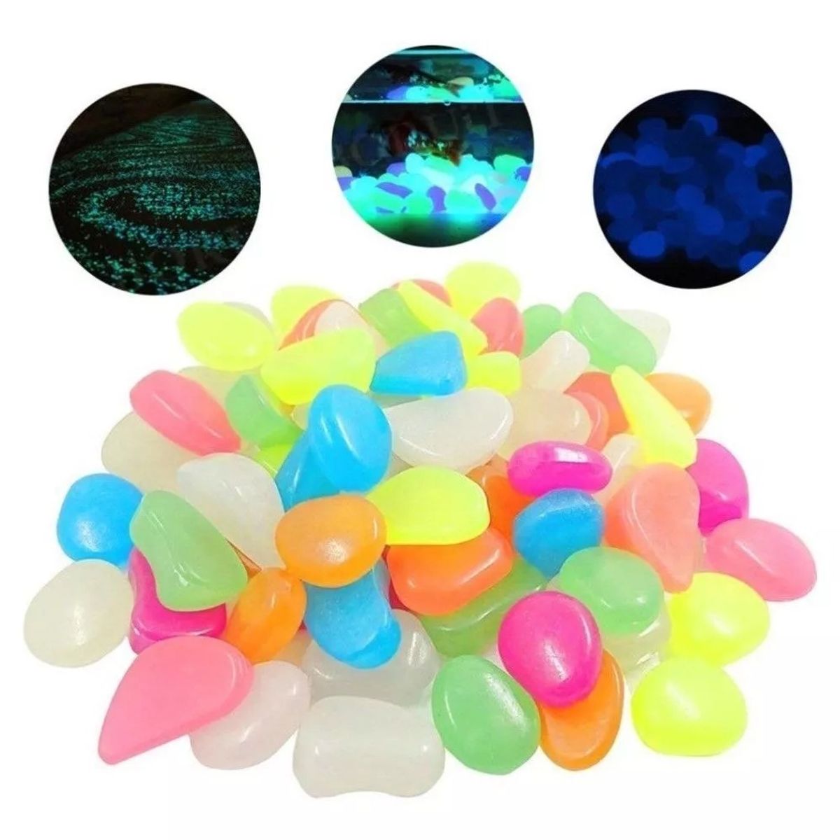 GENERICO - Piedras Luminosas Sencillas Normales Piedra Brilla Oscuridad