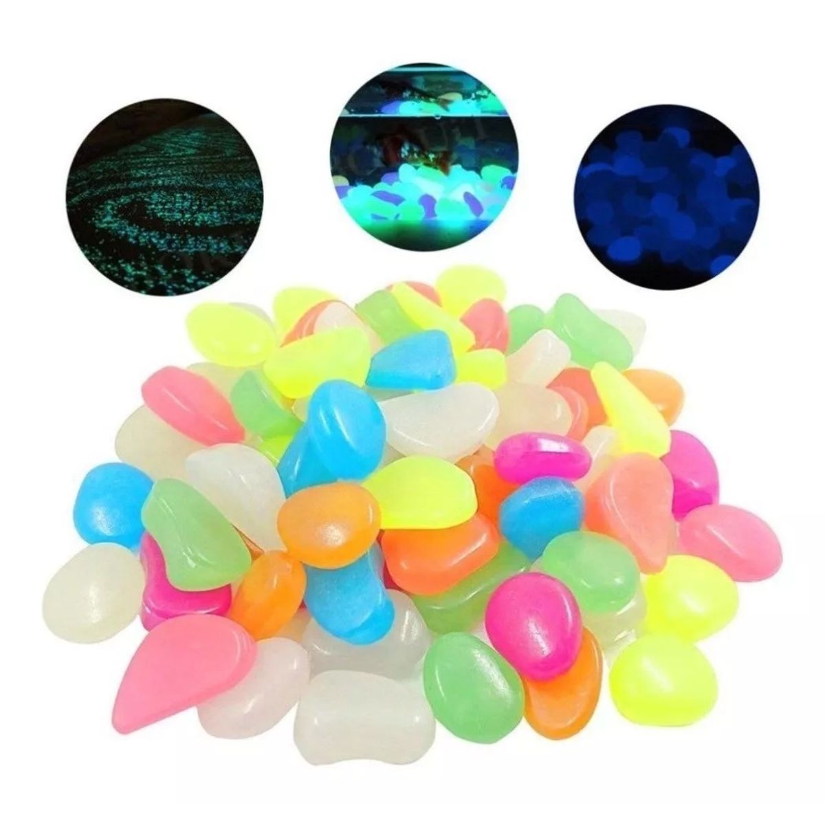 GENERICO - Piedras Luminosas Sencillas Normales Piedra Brilla Oscuridad