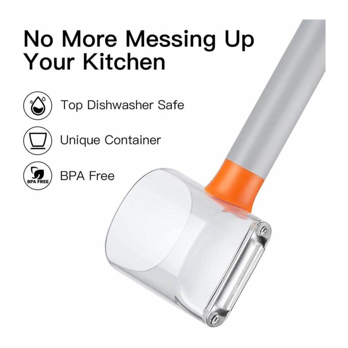 GENERICO - Pelador Manual De Verduras Y Frutas Con Deposito