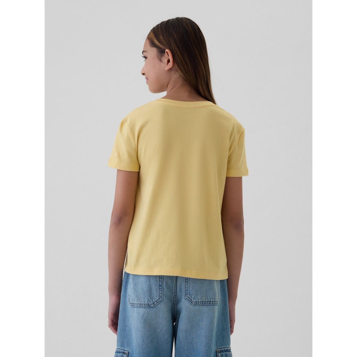 GAP - Polera GAP Graphic Manga Corta Niña Amarillo