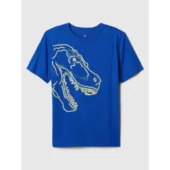 GAP - Polera Graphic Manga Corta Niño Azul