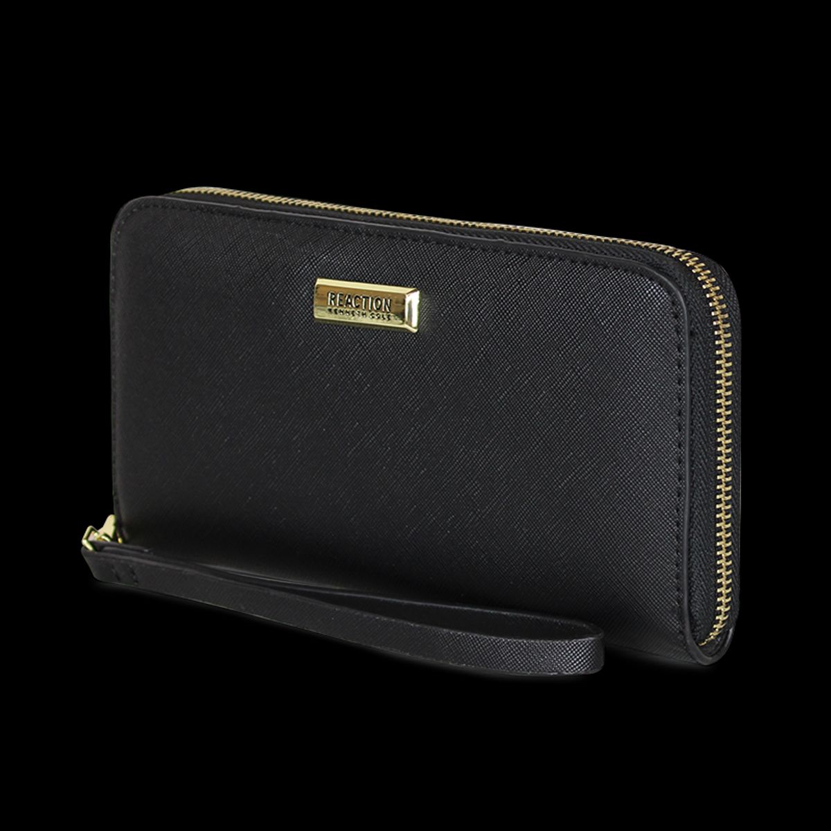 KENNETH COLE - Pack Billetera Jaeda negra + Pañuelo Omani negro Kenneth Cole