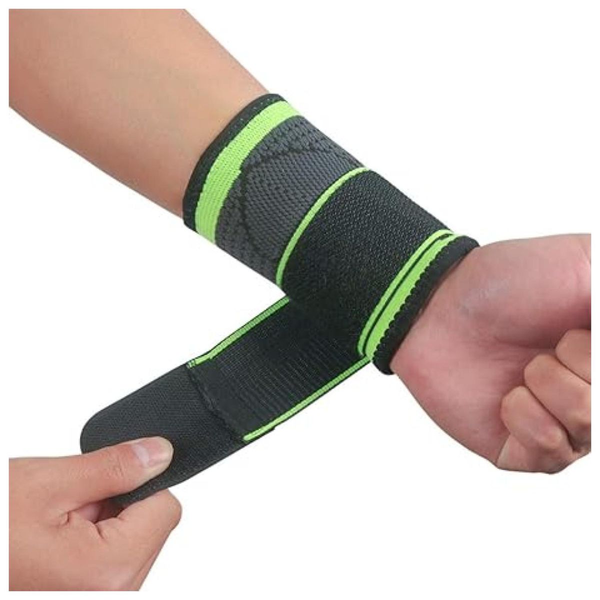 GENERICO - Muñequera Deportiva Elastica Compresion Cuidado Lesion