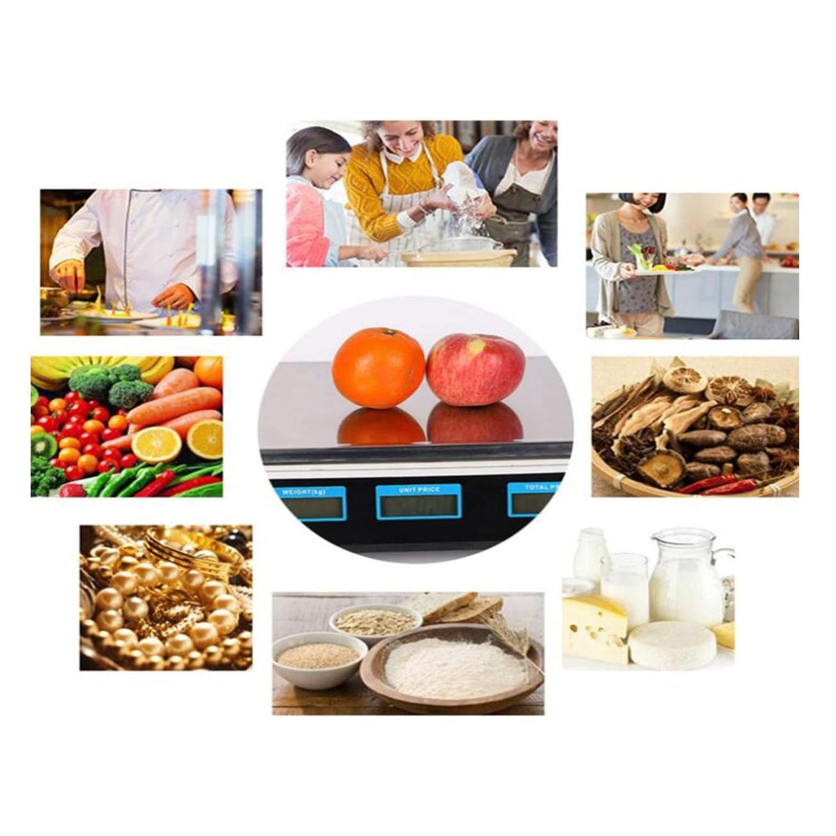 GENERICO - Pesa Balanza Digital Electronica 40Kg Bascula De Precios