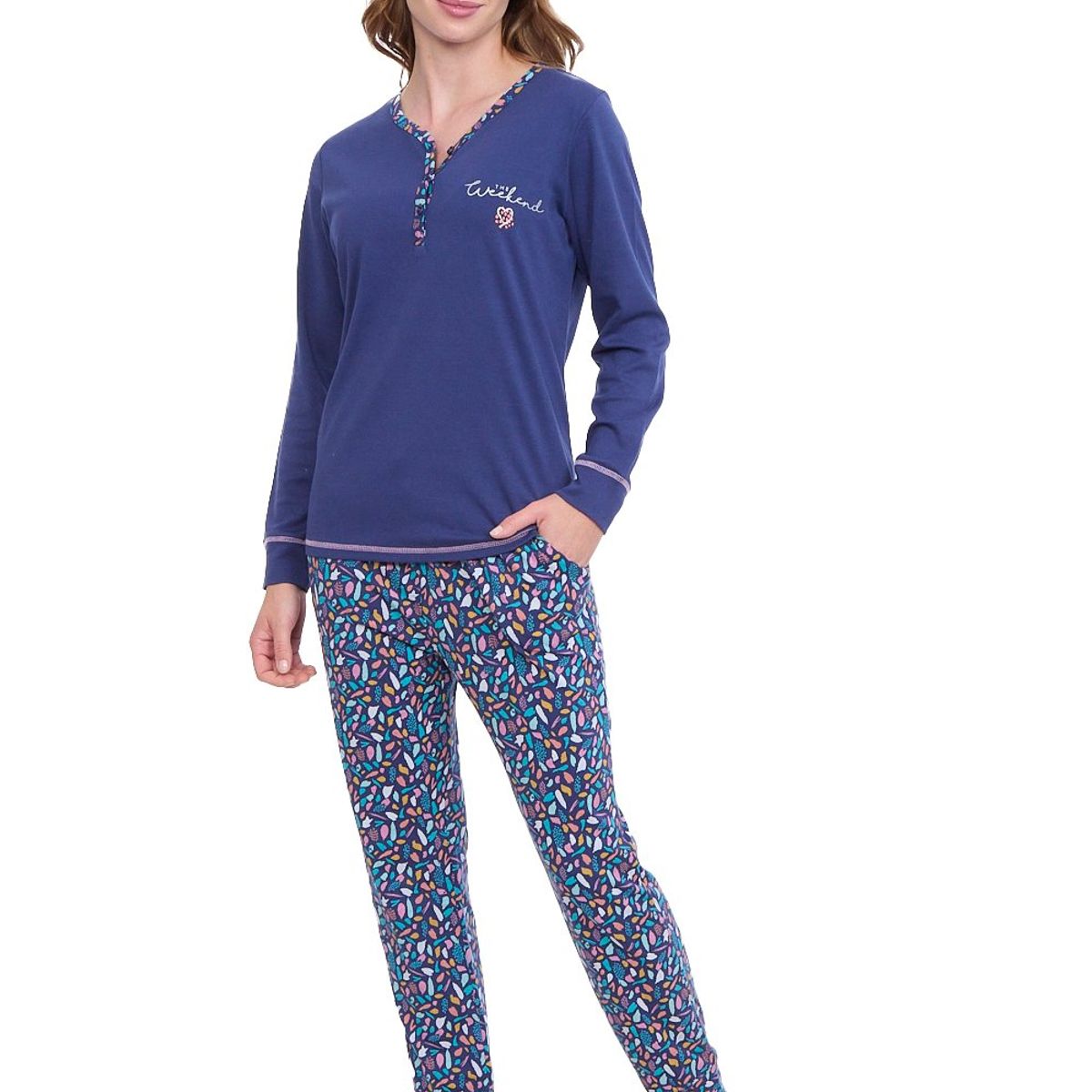 BECKIL - BECKIL COD 1782 PIJAMA ALGODÓN GAMUZADO