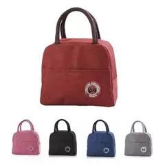 GENERICO - Lonchera Burdeo Bolsa Termica Colación Almuerzo Portatil Unisex