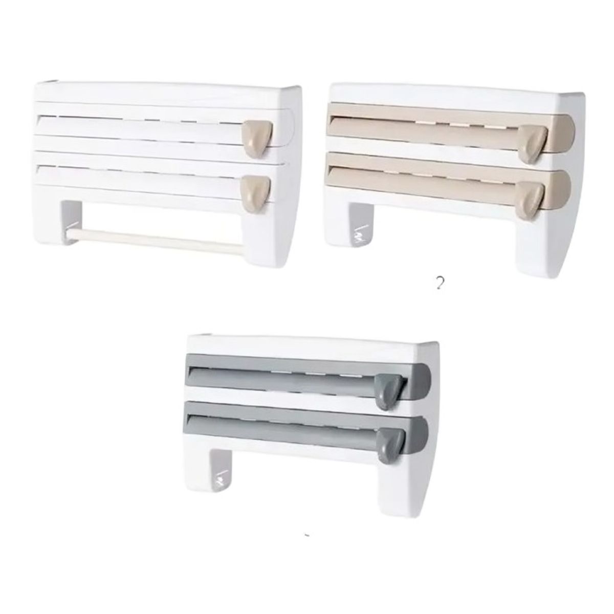 GENERICO - Dispensador Toalla Nova Alusa Film 4 en 1 Cocina BEIGE