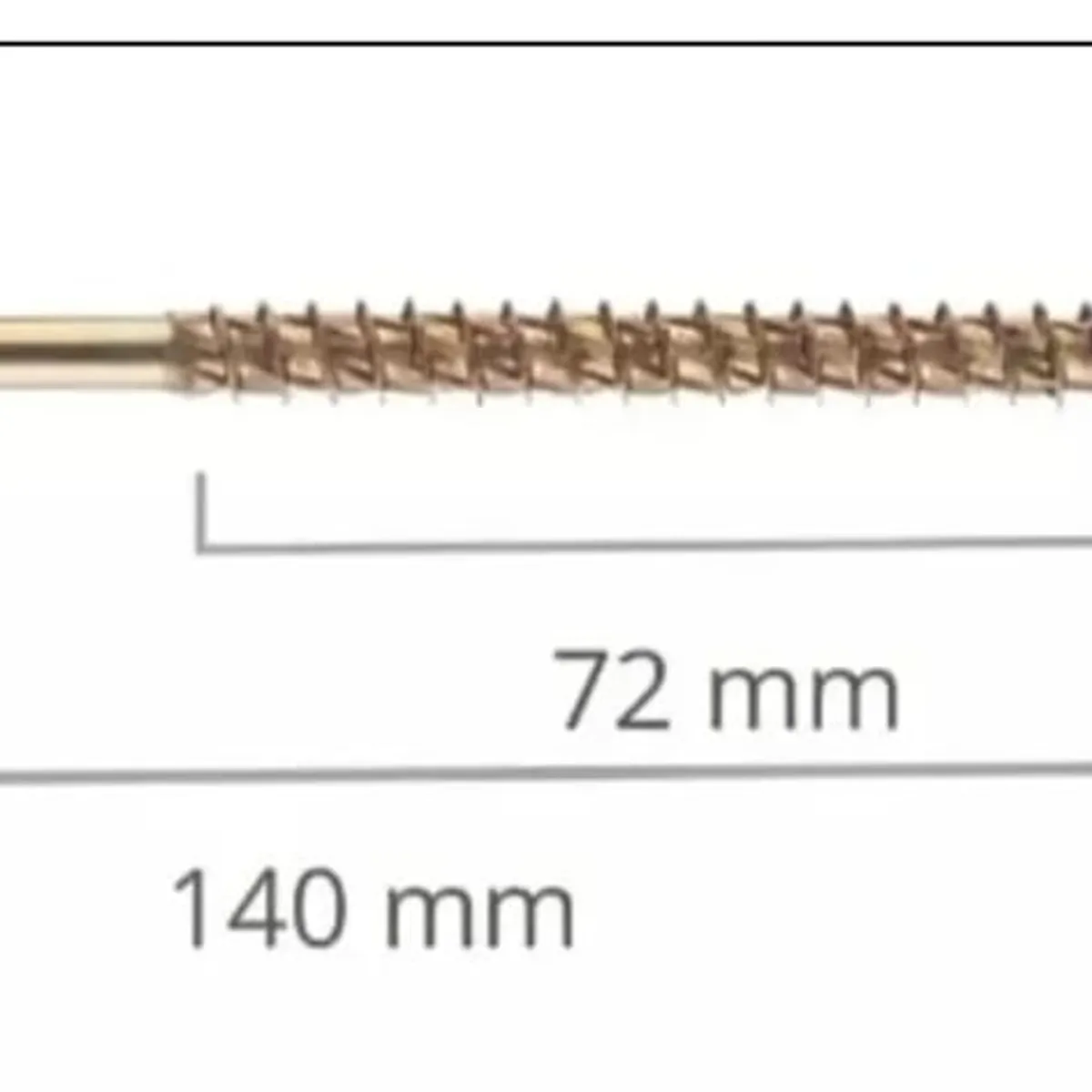 GENERICO - Tornillo Turbo Screw #14(6) 140/72 X 100 Unds