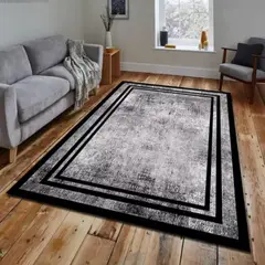ANGELES DEL HOGAR - ALFOMBRA LISA CON DISEÑO EN 3D 200X240CM