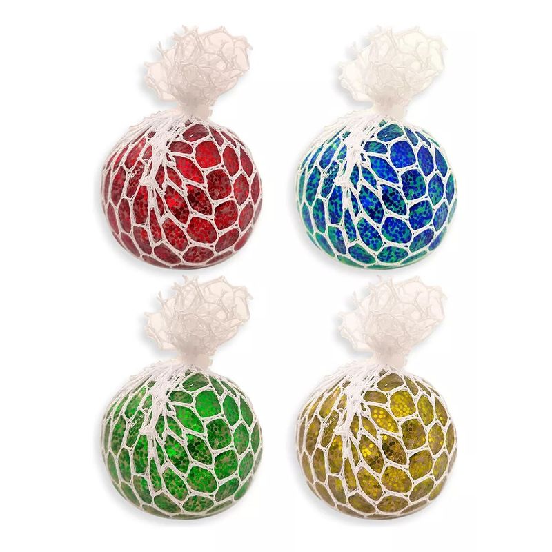 GENERICO - Pelota Antiestres Malla Relajacion Squishy Brillante