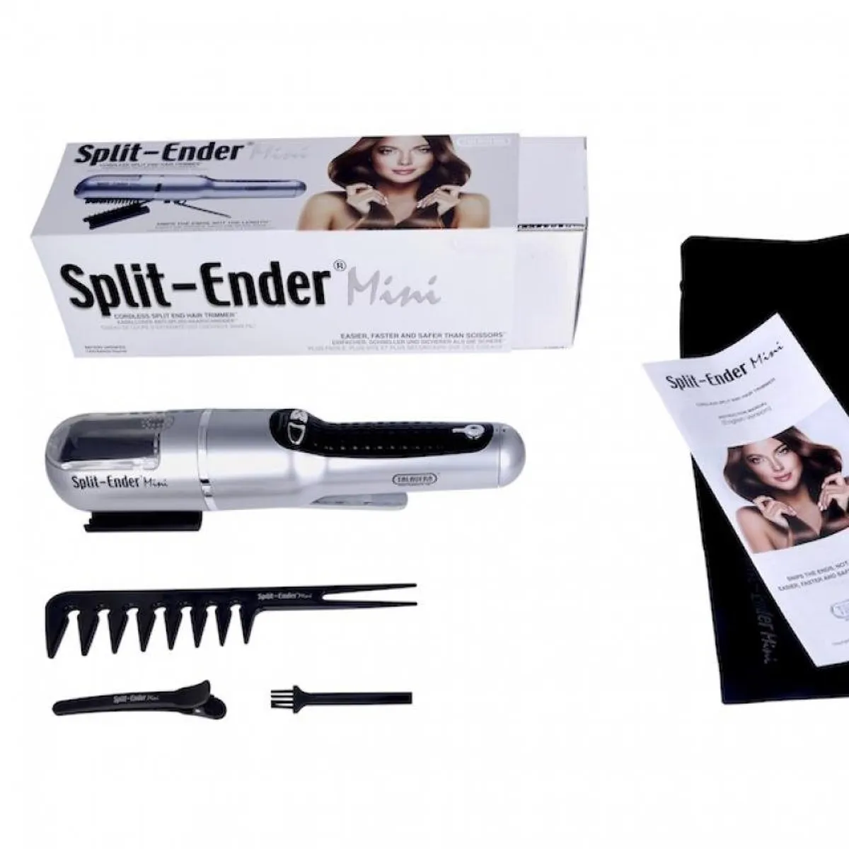 SPLIT ENDER PRO - Split Ender Mini Reacondicionado  Cortador del Puntas Abiertas del Cabello  Metálico