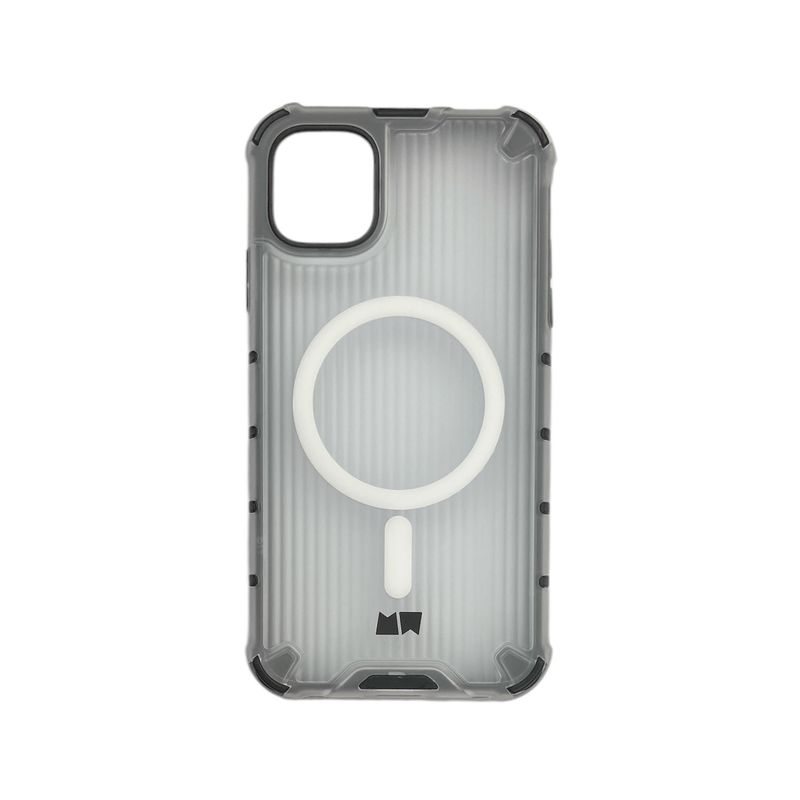 JOIGO - Carcasa Funda Para iPhone 11 Magsafe Transparente Borde Negro