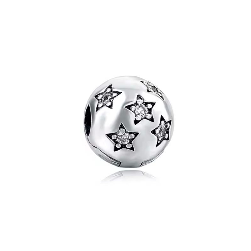 GENERICO - Charm con Broche Circular y Estrellas