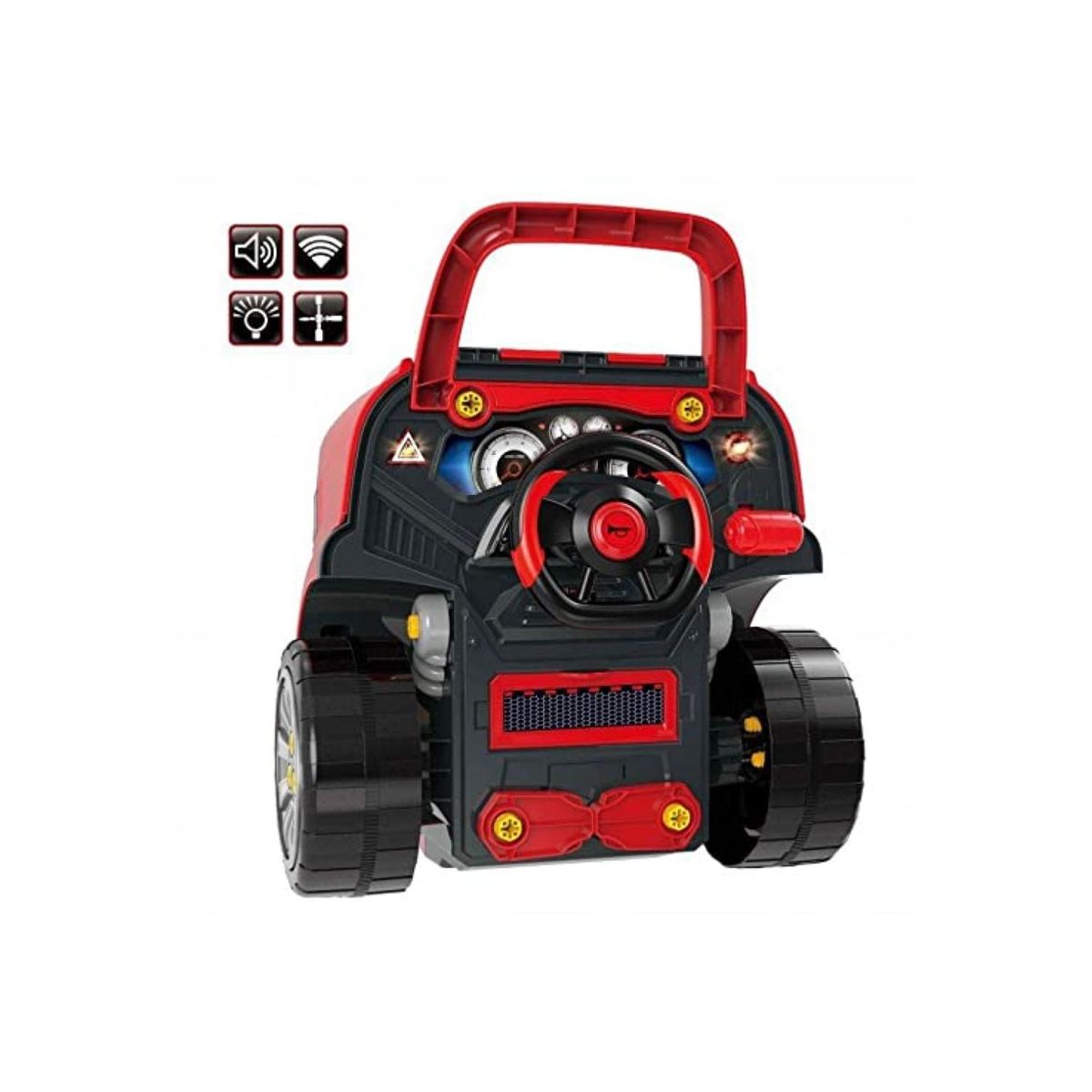 GENERICO - Juguete Auto Camion Para Reparar Con Luces Sonidos Y Accesorios Rojo