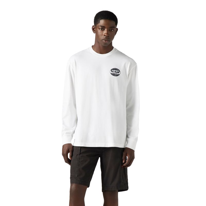 LEVIS - Polera Hombre Graphic Authentic Blanco Levis