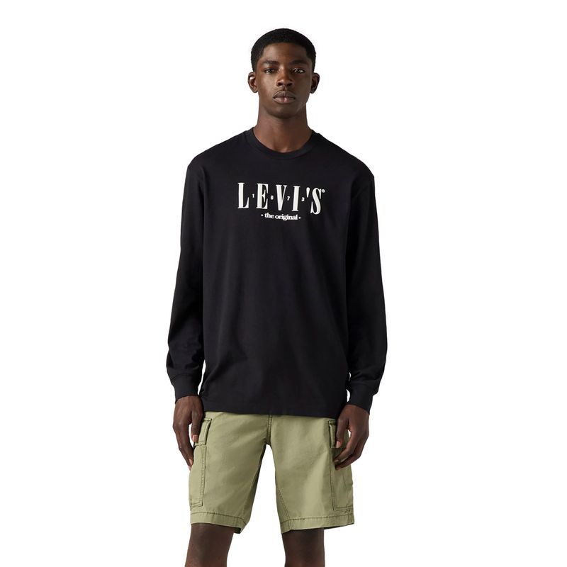 LEVIS - Polera Hombre Ls Graphic Authentic Negro Levis A6145-0049