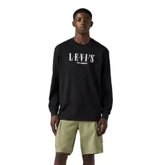LEVIS - Polera Hombre Ls Graphic Authentic Negro A6145-0049