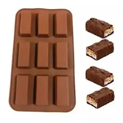 Pasteleria - Moldes Silicona Barra Chocolate Molde Silicona Barra Cereal