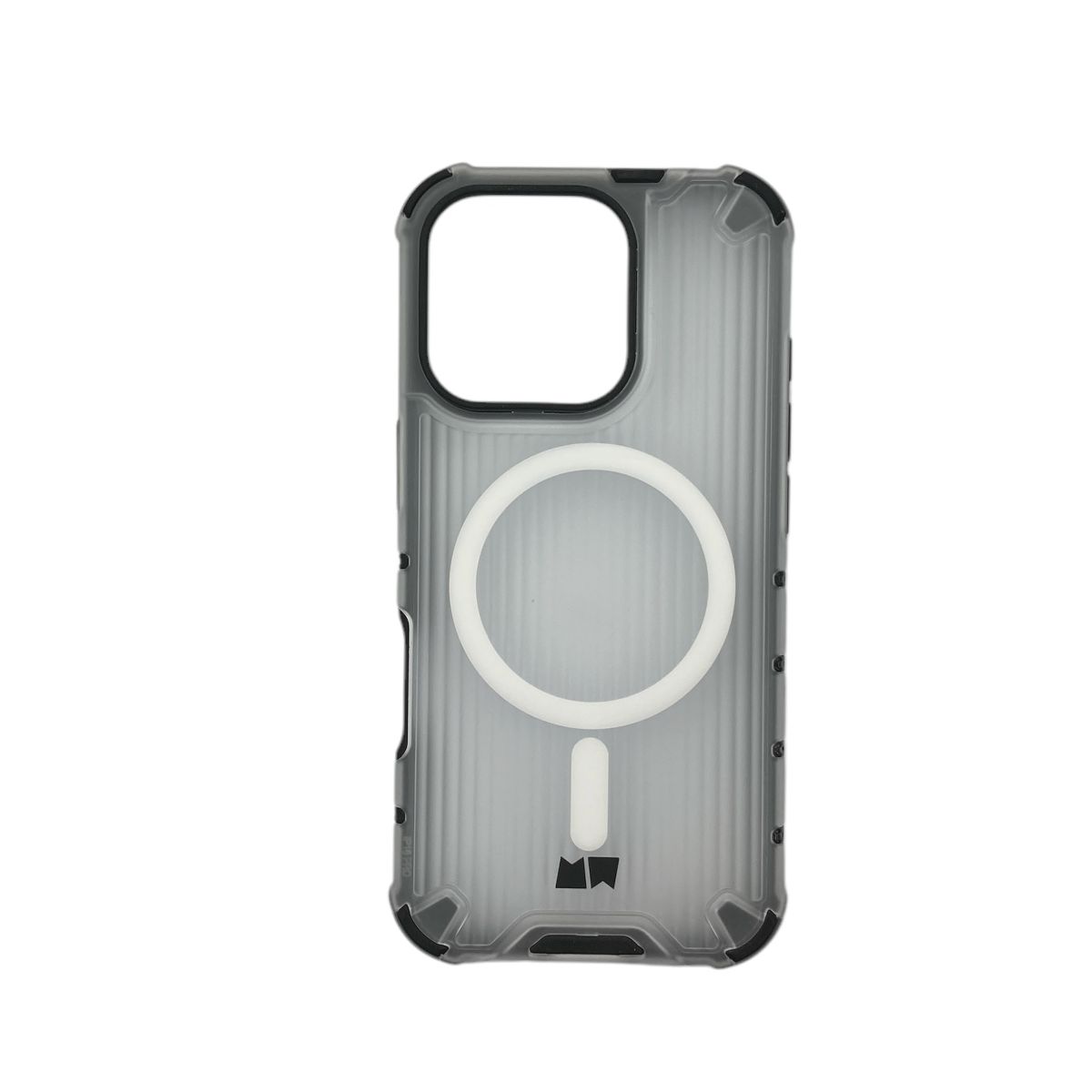 JOIGO - Carcasa Para iPhone 16 Pro Magsafe Transparente Borde Negro