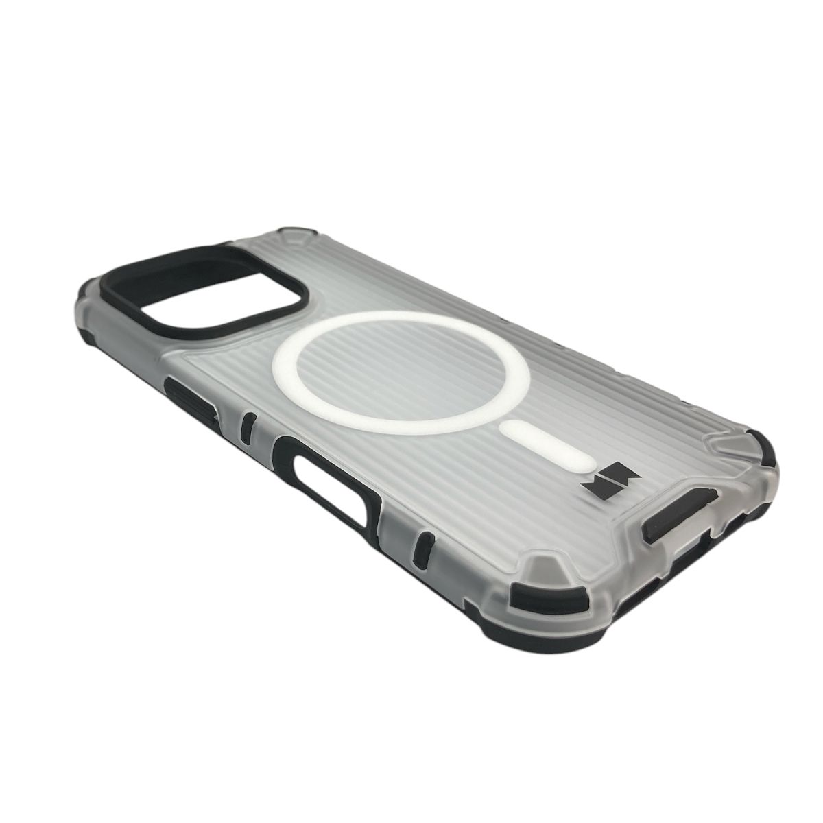 JOIGO - Carcasa Para iPhone 16 Pro Magsafe Transparente Borde Negro