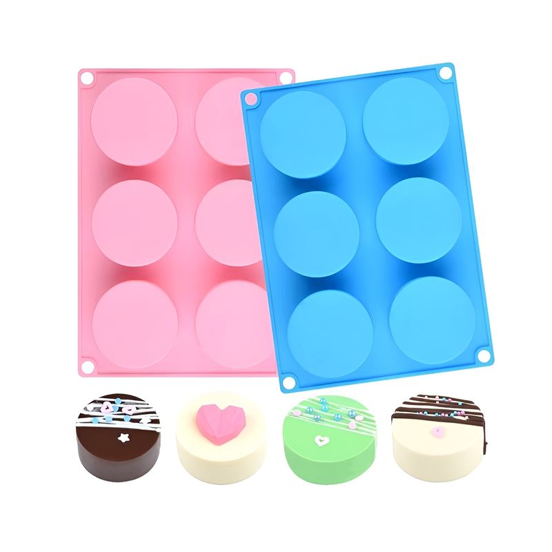 Pasteleria - Molde De Silicona Cheesecake Molde Jabon Molde 6cavid Redond