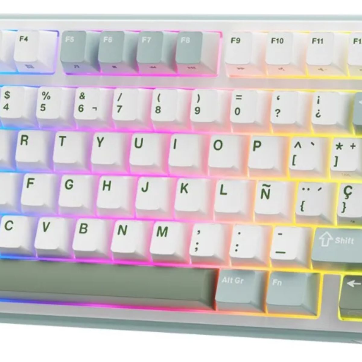 ROYAL KLUDGE - Teclado Mecánico Gamer Compacto RK R75 SkyCyan –  Switch Silver, RGB, Español