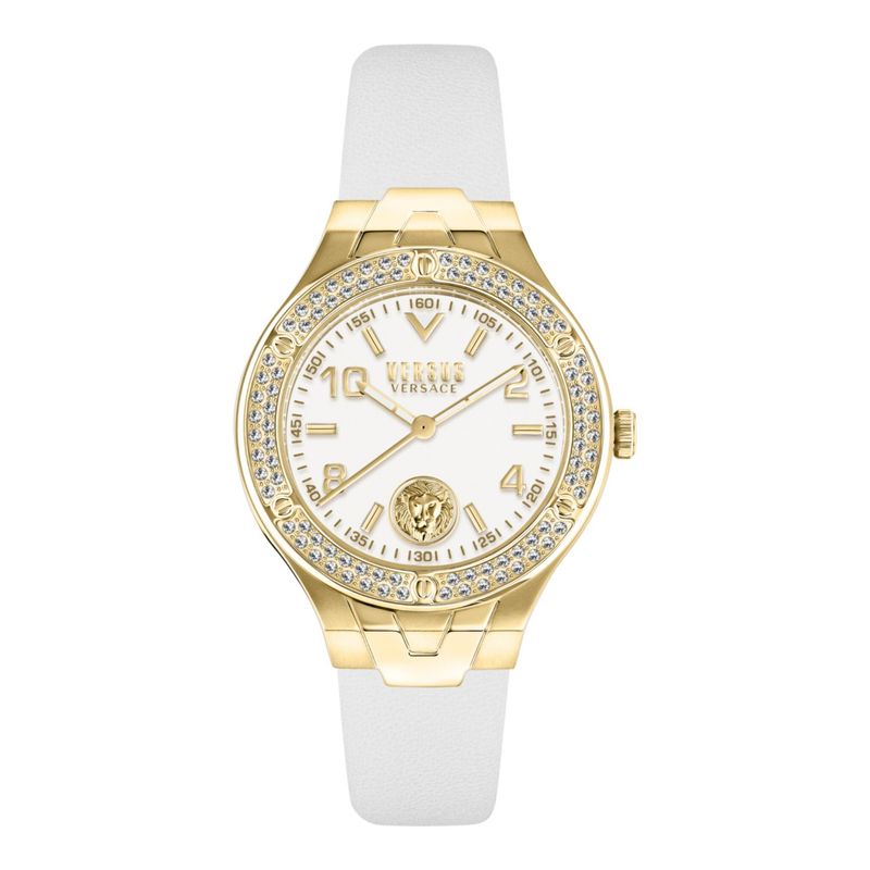 VERSACE - Reloj Vittoria Crystal VSPVO2221 Versus Versace para Mujer en Blanco
