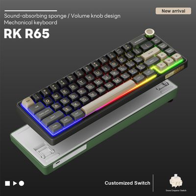 Imagen 2 del producto Teclado Mecánico Español Rk R65 Phantom Chartreuse switch