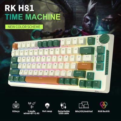 Imagen 2 del producto Teclado Mecánico Inalámbrico RK H81 Skycyan Switch Verde