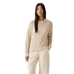 LEVIS - Sweater Mujer Sunrise Crochet Beige