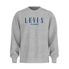 LEVIS - Polerón Hombre Relaxed Graphic Crew Gris