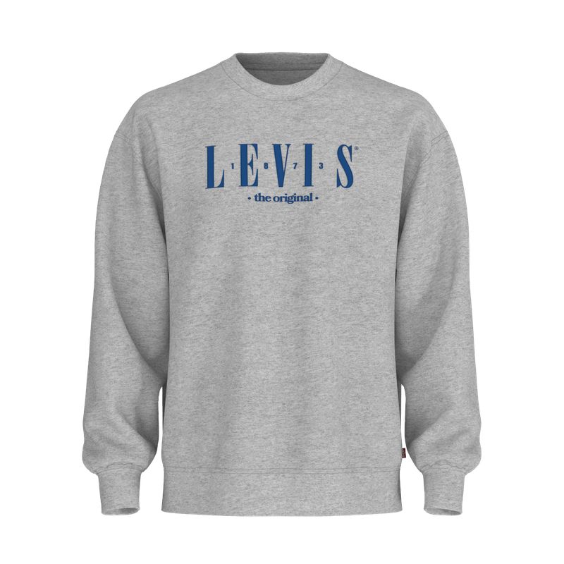 LEVIS - Polerón Hombre Relaxed Graphic Crew Gris Levis