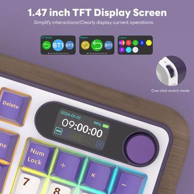 Imagen 2 del producto Teclado Mecánico Español Inalámbrico Rk S98 Blackberry