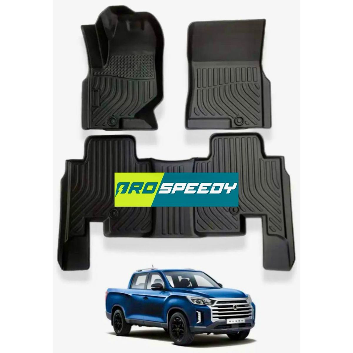 GENERICO - PISOS CALCE PERFECTO PROSPEEDY SSANGYONG MUSSO GRAND MUSSO 3PIEZAS