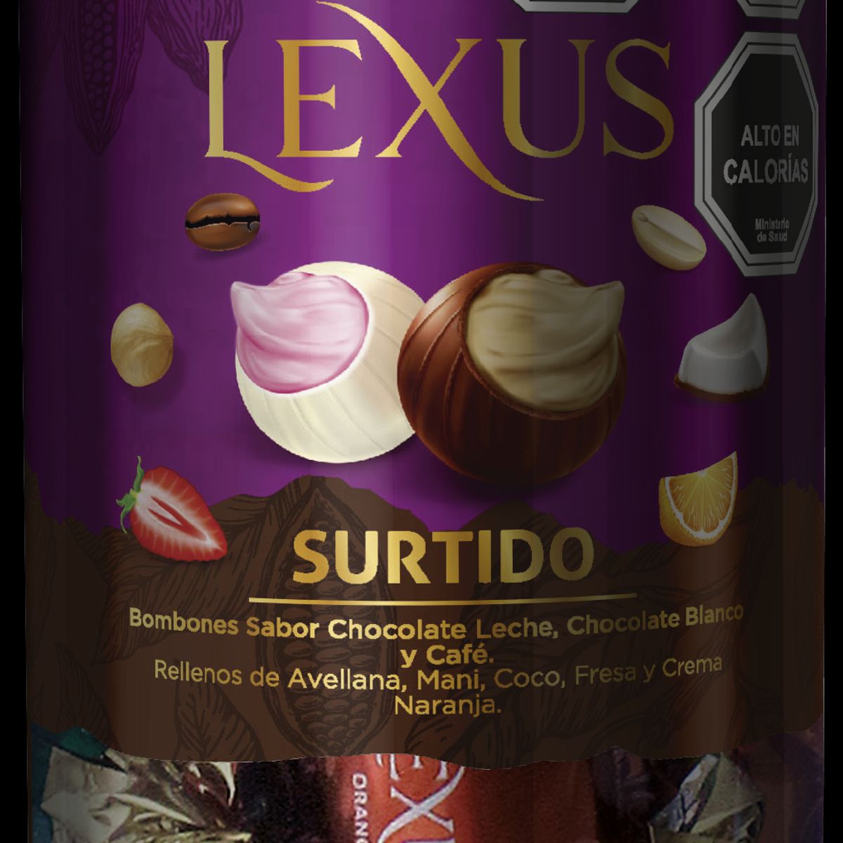 LEXUS - Pote de Chocolates Bombones Lexus Rellenos Con Avellana 180g.
