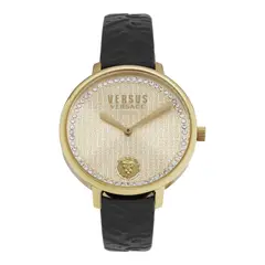 VERSACE - Reloj La Villette Crystal VSP1S3521 Versus para Mujer en Negro