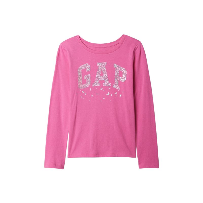 GAP - Polera Gráfica Manga Larga Niña Rosa_.