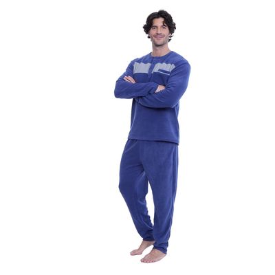 Imagen 2 del producto COD 3136 PIJAMA POLAR FRANJAS